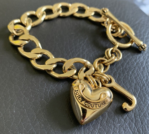 Juicy Couture Jewelry - Juicy Couture Puffy Heart Charm Bracelet